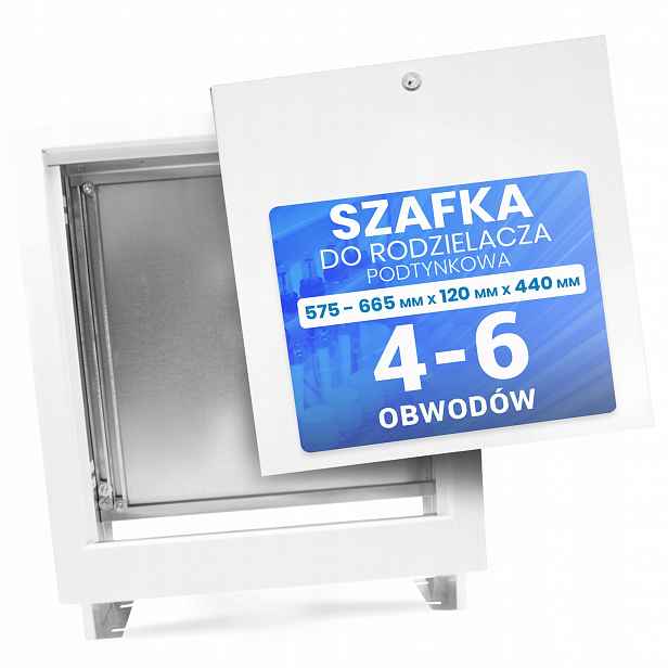 Podomítková rozvaděčová skříň 4-6 Sekce pro vytápění podlahovky Vydrží Gx
