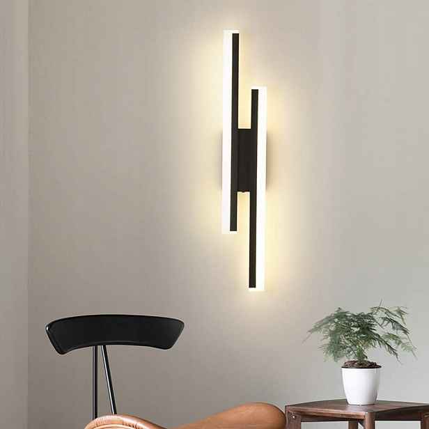 Moderní Nástěnné Svítidlo Led Lampa Loft Černá 20W 3000K Obývací Pokoj Kolekce