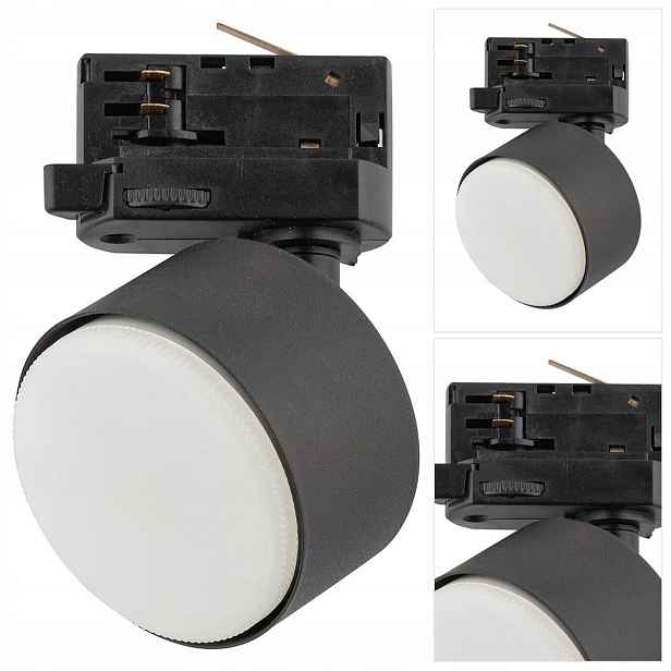 Černá kolejnicová lampa Tracer 3F má funkční akcent v kuchyni Tk Lighting
