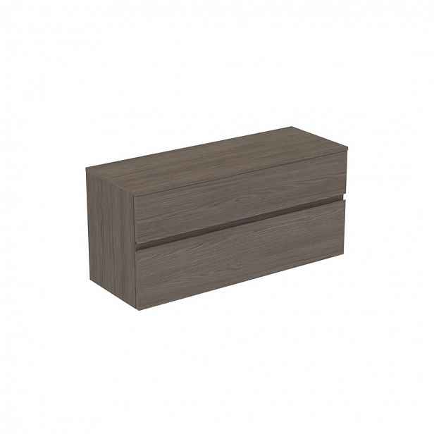 Ideal Standard Finesse - Umyvadlová skříňka, 120x44x56 cm, 2 zásuvky, Dark Elm E3421UR