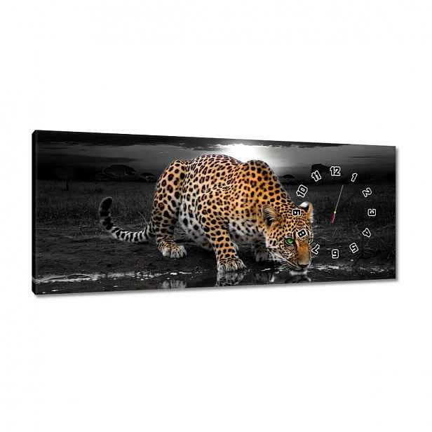 Nástěnné hodiny 100x40 Gepard Do Ložnice