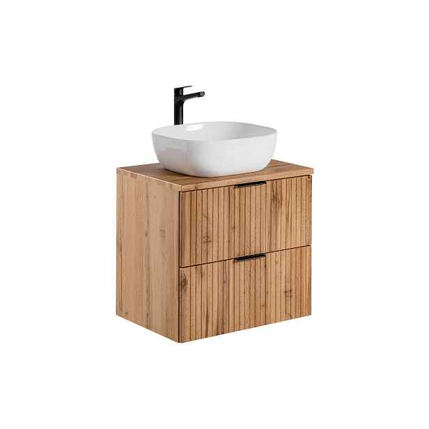 ArtCom Koupelnová skříňka s umyvadlem a deskou ADEL Oak DU60/1 | 60 cm