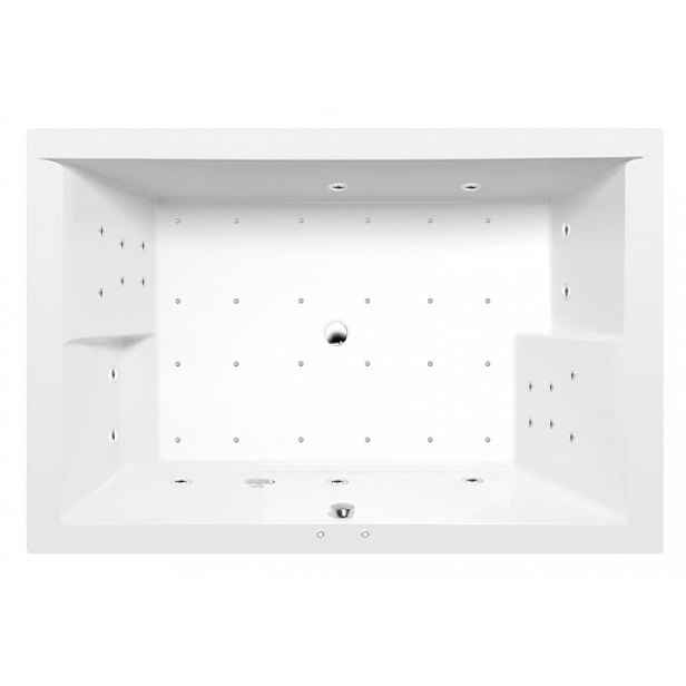 Masážní vana Polysan Dupla 180x120 cm Attraction Hydro-Air akrylát levá i pravá 13611.4010