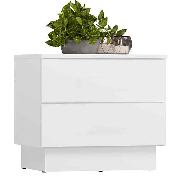 TP Living Noční stolek Amber 55 cm bílý