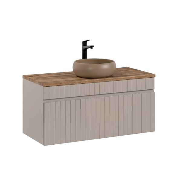 ArtCom Koupelnová skříňka s umyvadlem a deskou ICONIC Cashmere DU100/1 | 100 cm