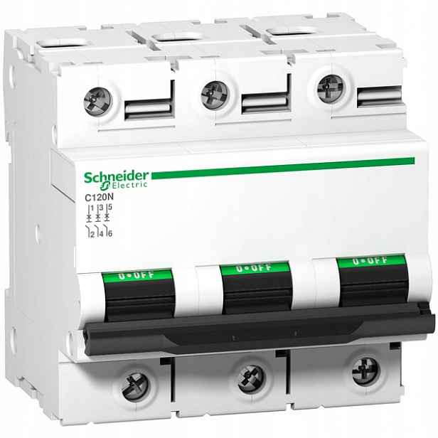 Schneider Electric nadproudový vypínač Acti9 C120N 3P 100A A9N18367