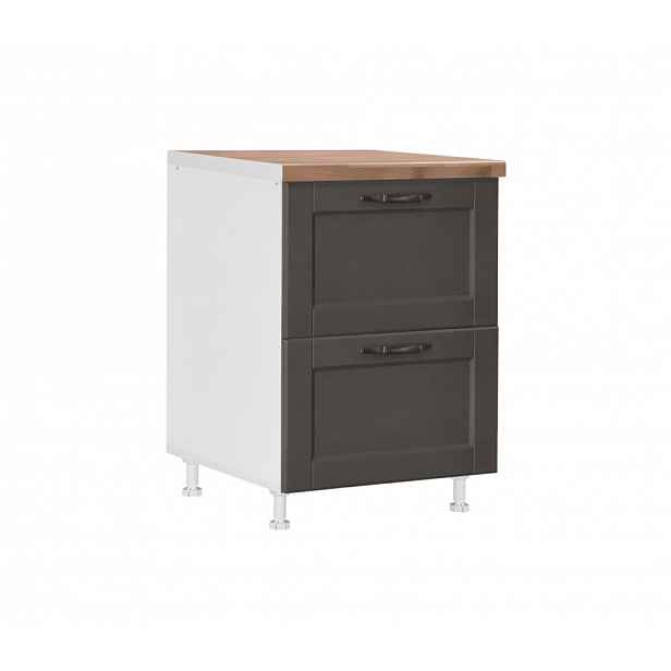 Spodní skříňka D60 2F PL-BOX CONTEMPO - šedá
