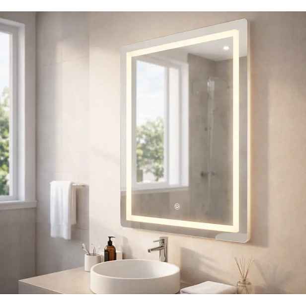 Koupelnové zrcadlo s LED osvětlením 50x70