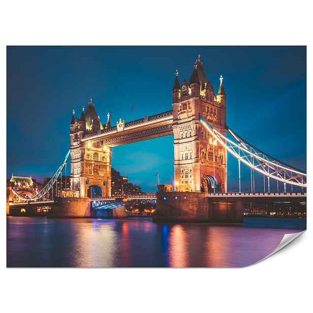 Muralo FOTOTAPETA do Obývacího Pokoje Tower Bridge Londýn Temže Panorama 400x280