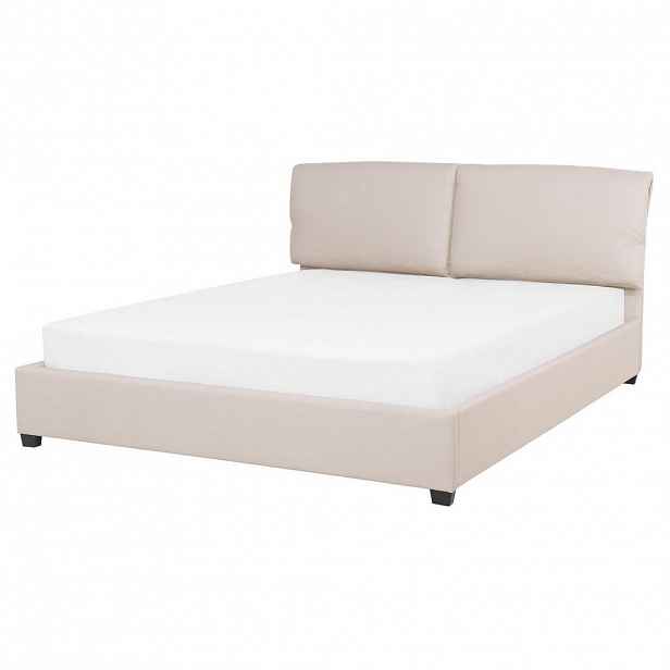 Beliani ČALOUNĚNÁ POSTEL 160/200 cm Světlá Béžová Belfort
