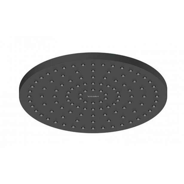 Duravit - Hlavová sprcha, průměr 25 cm, MinusFlow, matná černá UV0662018046