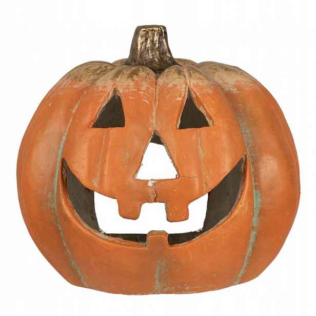 Dýňová dekorace na Halloween Jack o Lantern 36x33x32 cm