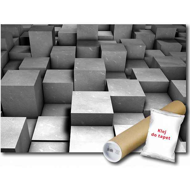 Fototapeta Beton Bloky 3D 10B V4 254x184 F2504