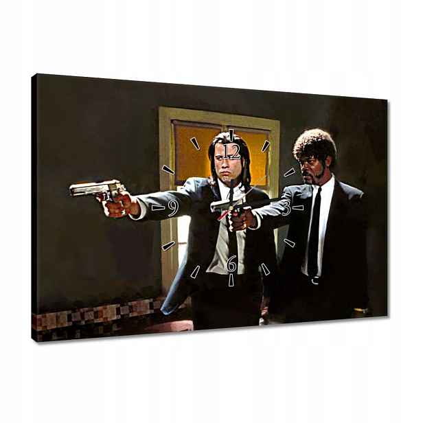 Hodiny 60x40 Samuel Jackson a Travolta