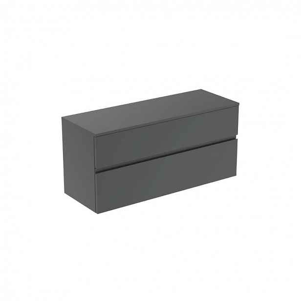 Ideal Standard Finesse - Umyvadlová skříňka, 120x44x56 cm, 2 zásuvky, matný antracit E3421Y2
