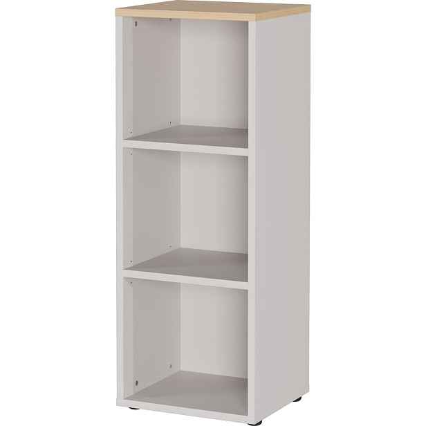 Krémová matná knihovna 45x120x40 cm Lissabon – Germania
