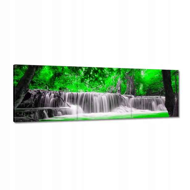 Obrazy 120x40 Zelený vodopád Kaskáda