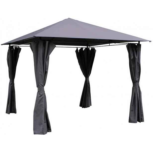 Zahradní altán Porto (300x300 cm), šedý