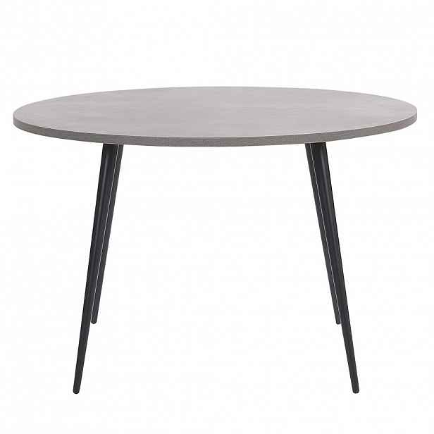 Beliani JÍDELNÍ STŮL 120/120/76 cm Světle šedý Kulatý Odeon