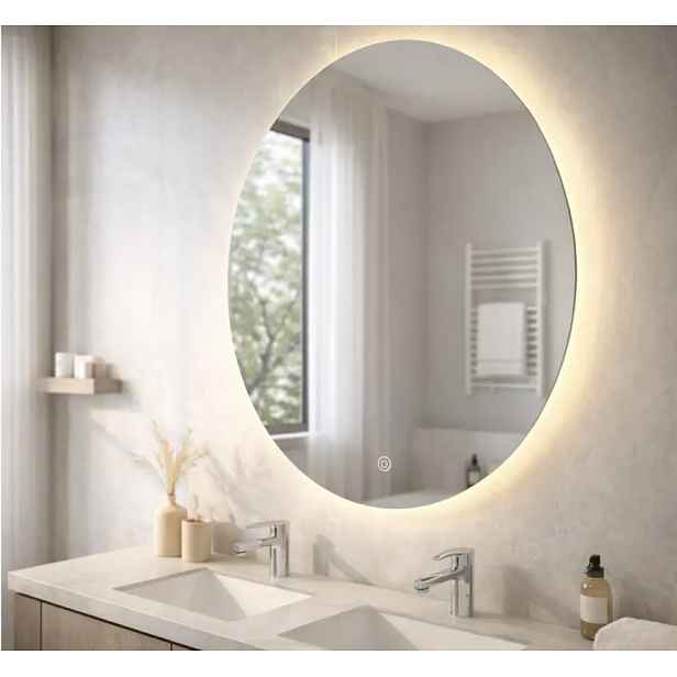 Koupelnové zrcadlo s LED osvětlením 60 mm