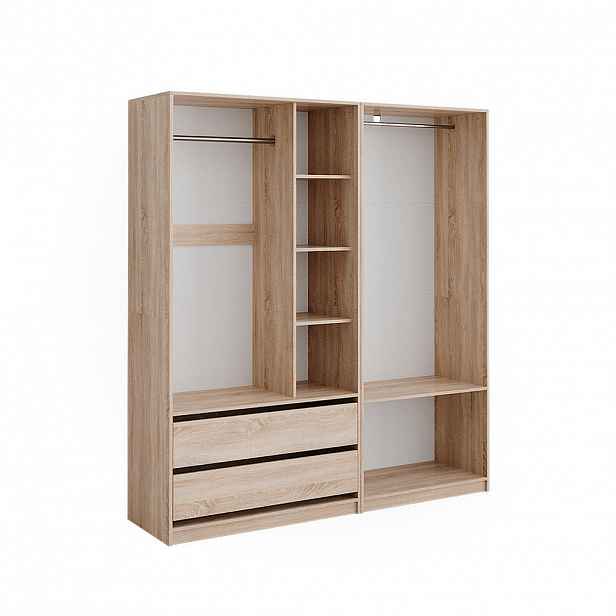 Vicco ŠATNÍ SKŘÍŇ Elmo Sonoma 180 x 200 cm Sada 2 kusů