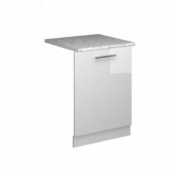 Vicco ČELNÍ PANEL MYČKY Fame-Line Bílá vysoký lesk 60 cm s pracovní deskou