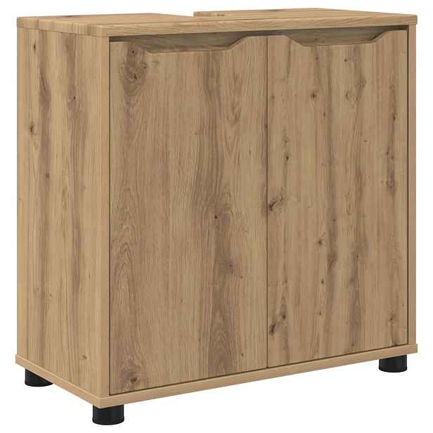 vidaXL Koupelnová skříň pod umyvadlo Artisanový dub 60 x 30 x 60 cm