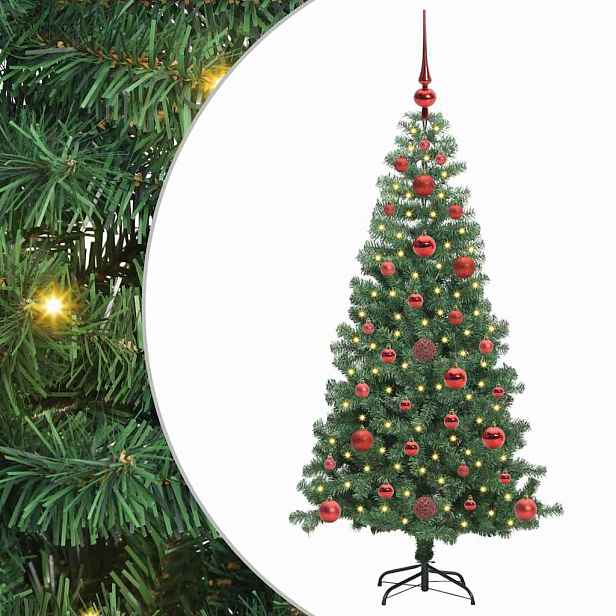 vidaXL Vánoční stromeček Zelená 120 cm PVC