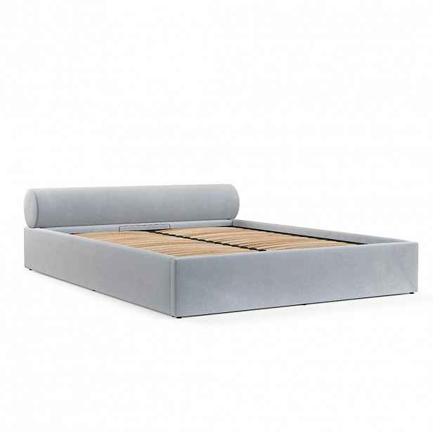 AltaBeds ČALOUNĚNÁ POSTEL SOLVO 200/200 cm Light Šedá
