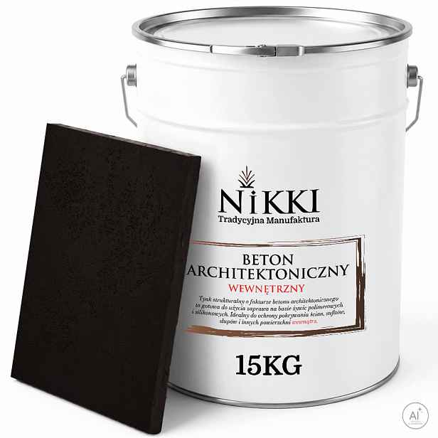 Dekorativní omítka s Betonu strukturou, vnitřní, 15 kg, černá RAL9005