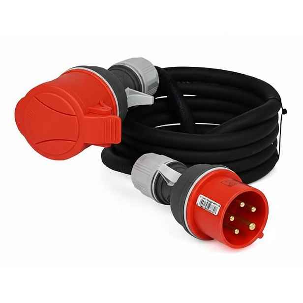 Kabel, prodlužovací kabel 10 m 32A/5P 5x4 mm²