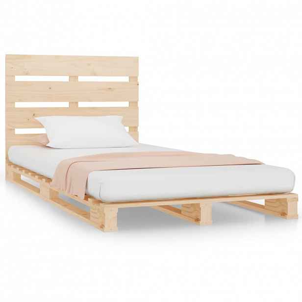 vidaXL Rám postele 90 x 190 cm masivní borovice Single