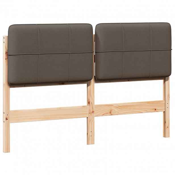 vidaXL Čalouněné čelo postele s čelo Hnědá a taupe 140 cm