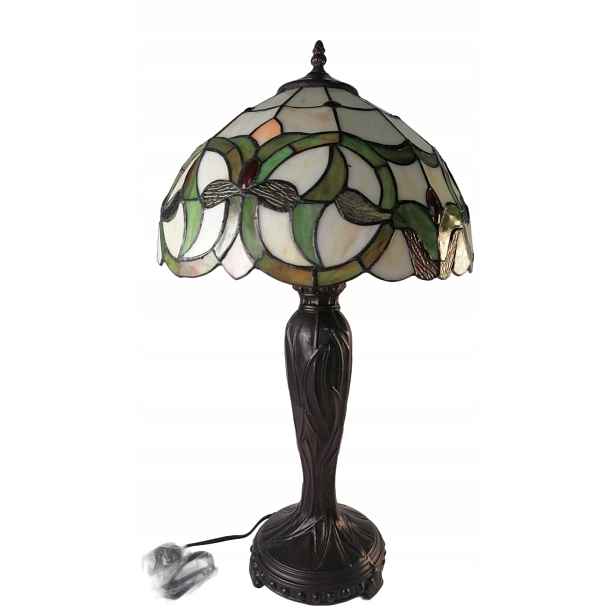 Lampa Lampka Stolní lampa Tiffany Vitrážová s geometrickým vzorem Psací stůl