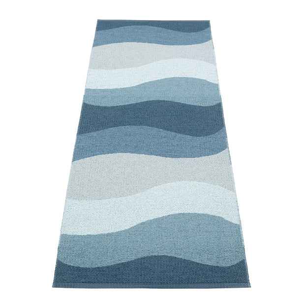 Modrý vnitřní a venkovní běhoun 70x200 cm Urvi Water – Pappelina