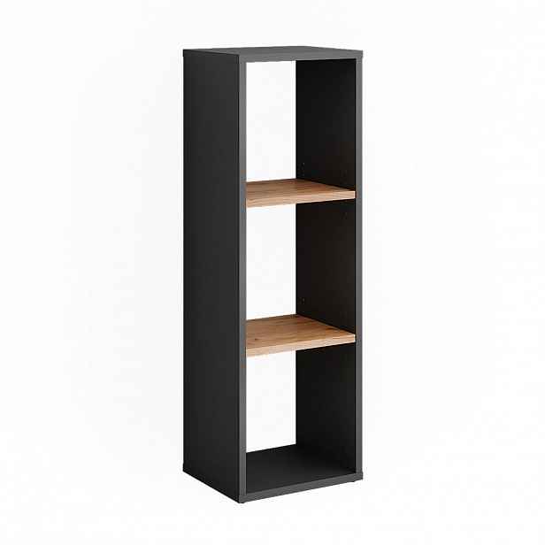 Vicco STOJÍCÍ POLICE Orlando Antracit/zlatý dub 30 x 90.5 cm