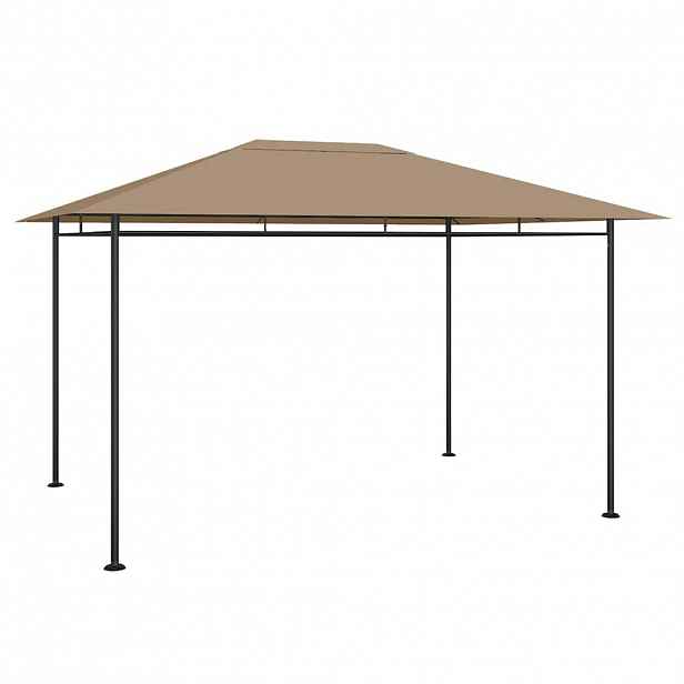 vidaXL Altán 384x281x270 cm taupe 180 g/m²
