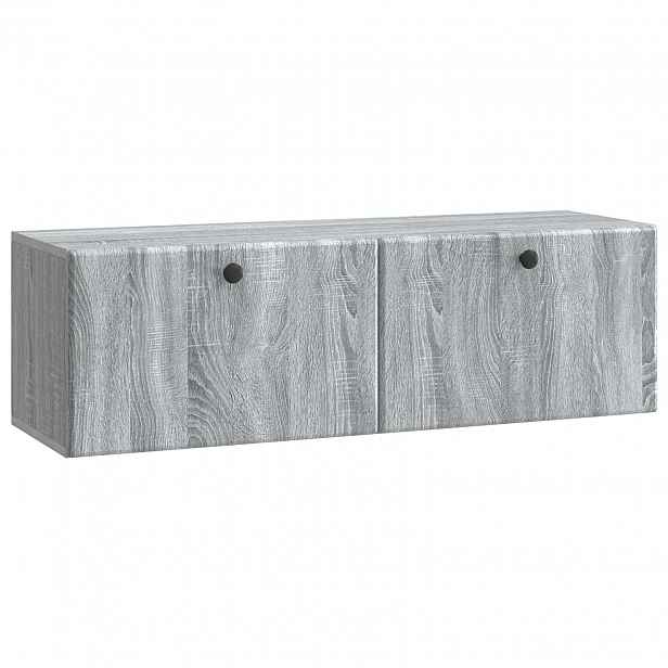 vidaXL Nástěnná TV skříň 98 x 31 x 30 cm Šedý Sonoma Kompozitní dřevo