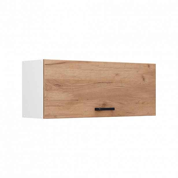 Vicco VĚŠÁK NA STĚNU R-Line, Zlatý mocný dub/Bílá, 100 cm Plochý