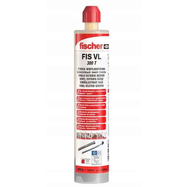Vinylesterová Pryskyřice Fis VL 300 T Chemická kotva Fischer Fis VL 300 T