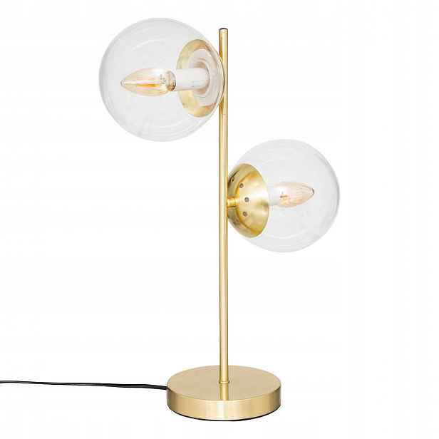 Stojací Lampa zlatá stolní lampa Skleněné Koule 48 cm Atmosphera