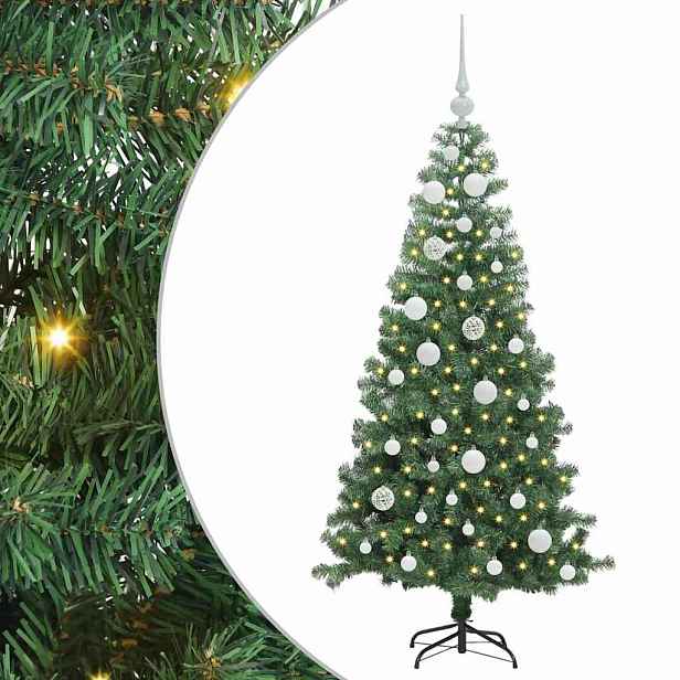 vidaXL Vánoční stromeček Zelená 120 cm PVC