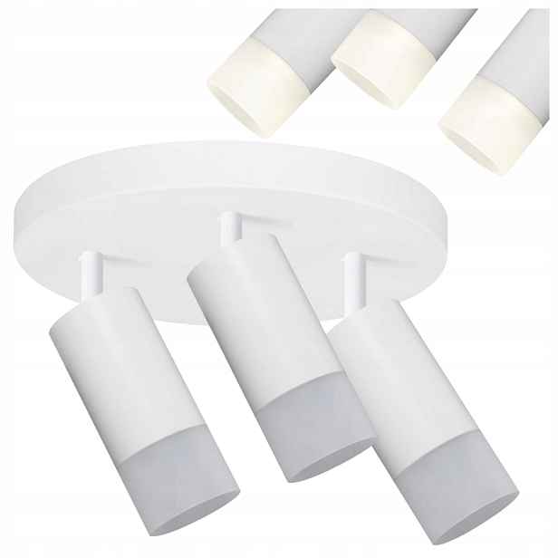 Lampa Přizpůsobená Pro Tři Žárovky Sonaya Stropní Svítidlo 3, Bílá, Moderní