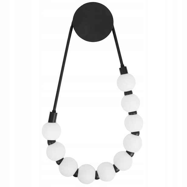 Nástěnná Lampa Černá Matná Led Koule Stylová Lampa Bílé Koule Toolight