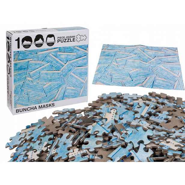 Puzzle karanténa Masky 1000 dílků