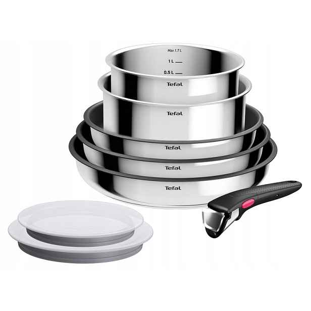 Tefal – Sada hrnců a pánví – Ingenio Cook Eat 8 dílů indukční poklice