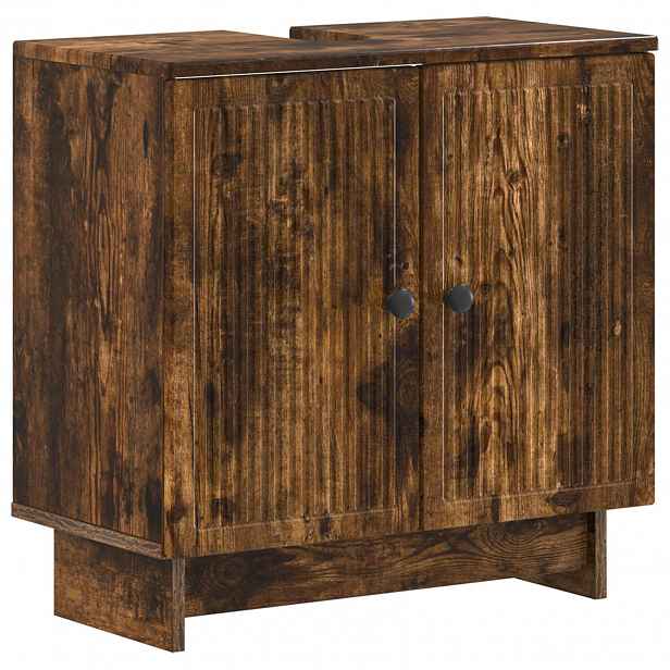 vidaXL Skříňka pod umyvadlo EDE Kouřový dub 59,5 x 31,5 x 59 cm