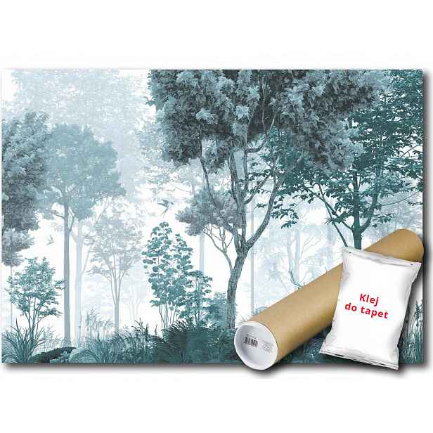 Vinylová Fototapeta Les Stromy Zvířata 152x104