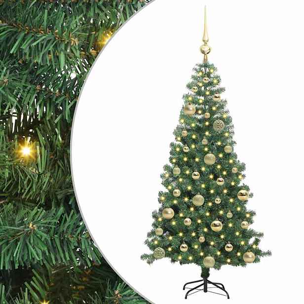 vidaXL Vánoční stromeček Zelená 120 cm PVC
