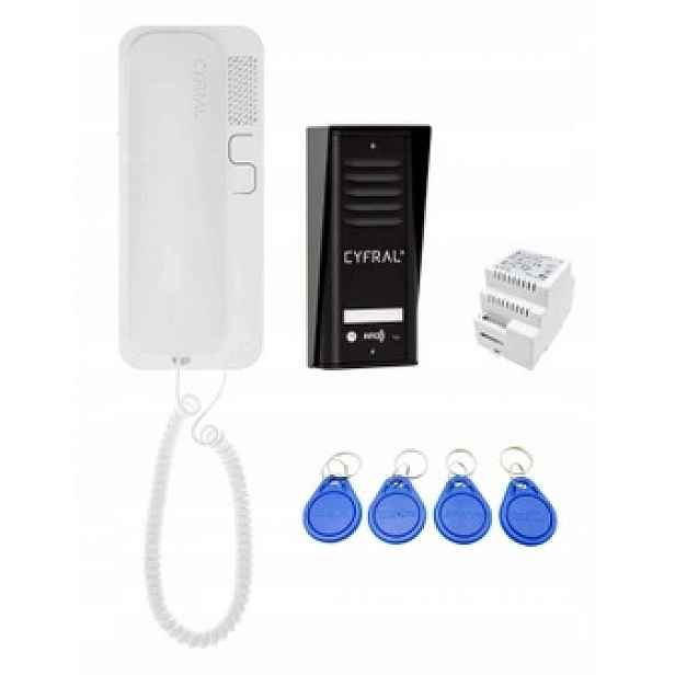Interkomový set Cyfral Cosmo R1 1-lokatrorský Černý